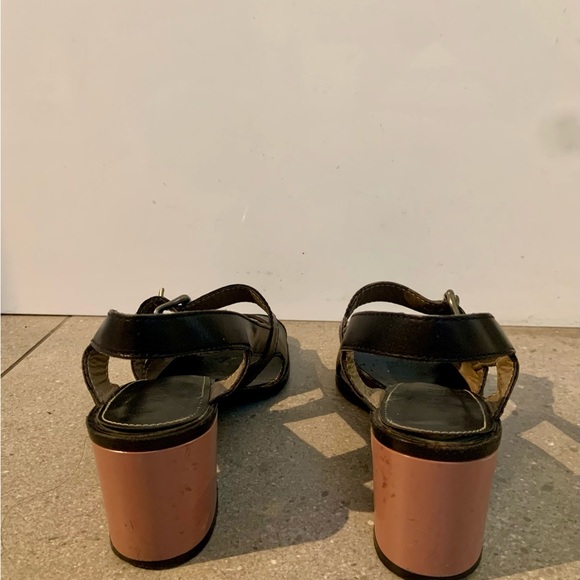 Marni Black Slip-on with brown block heels - Picture 3 of 9